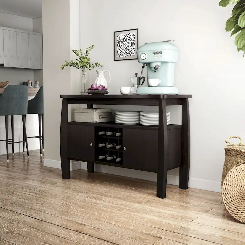 Table buffet 1 étagère Cappuccino de 51 pouces