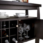 Table buffet 1 étagère Cappuccino de 51 pouces