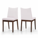Chaise de salle à manger en tissu de style Mid-Century (lot de 2)