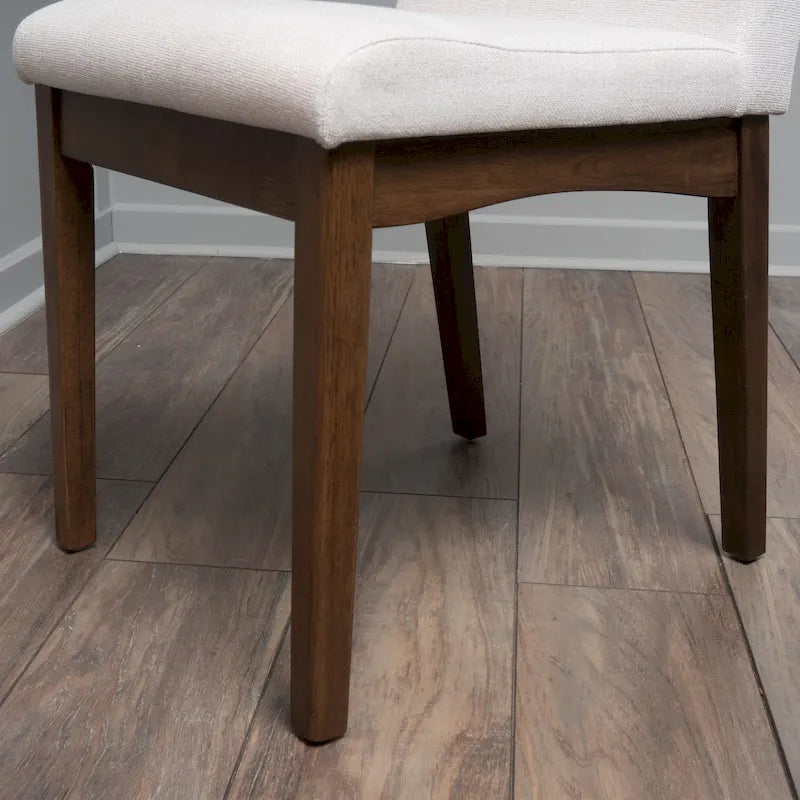Chaise de salle à manger en tissu de style Mid-Century (lot de 2)