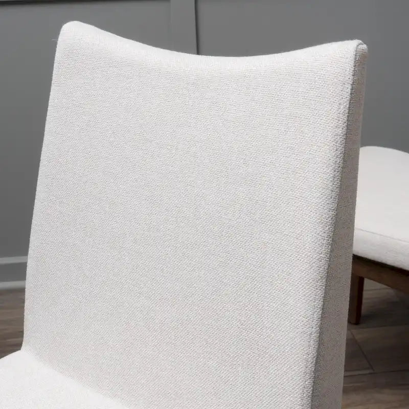 Chaise de salle à manger en tissu de style Mid-Century (lot de 2)