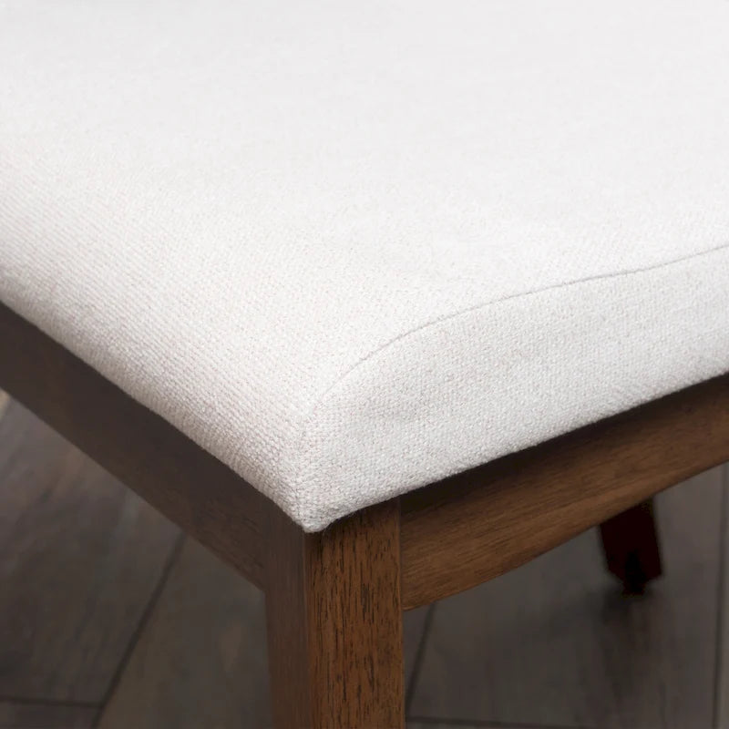 Chaise de salle à manger en tissu de style Mid-Century (lot de 2)