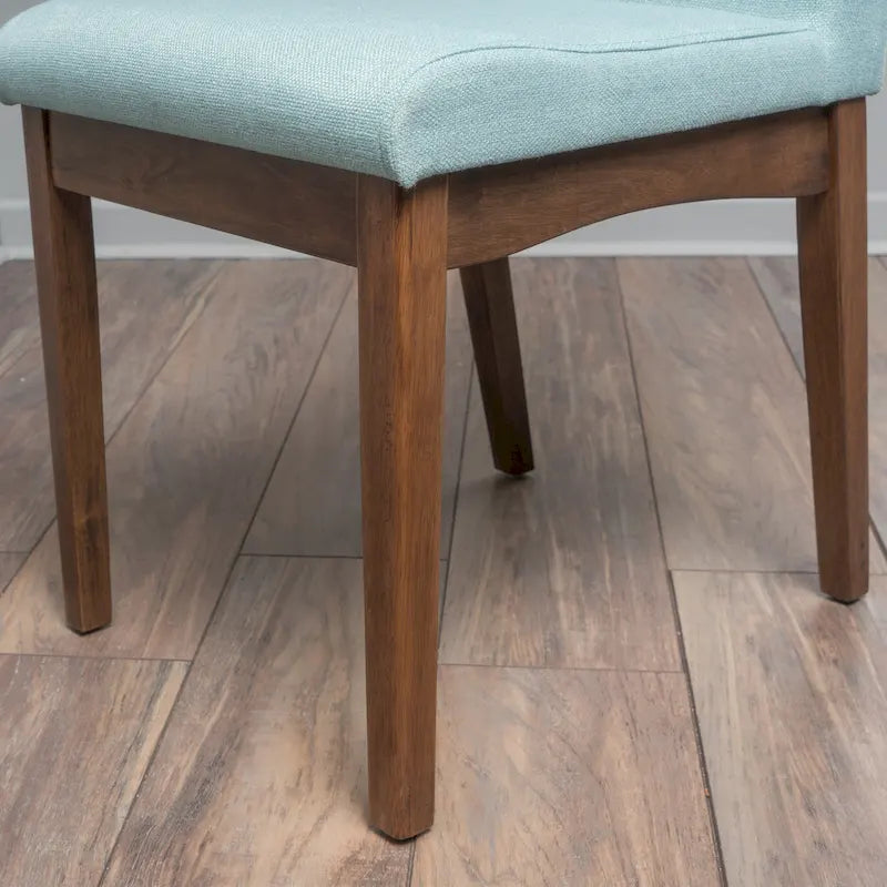 Chaise de salle à manger en tissu de style Mid-Century (lot de 2)