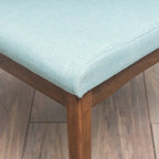 Chaise de salle à manger en tissu de style Mid-Century (lot de 2)