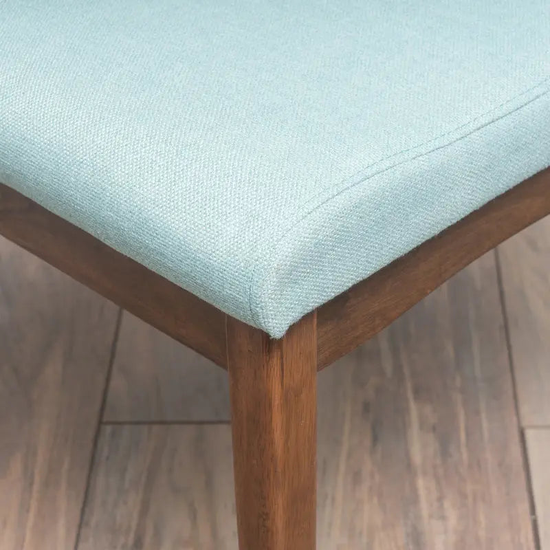 Chaise de salle à manger en tissu de style Mid-Century (lot de 2)