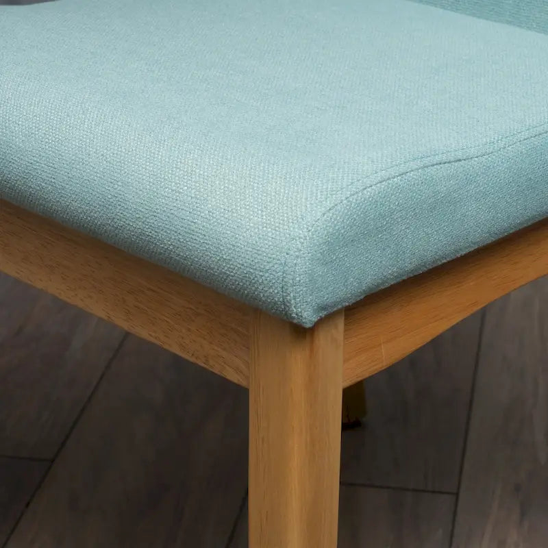 Chaise de salle à manger en tissu de style Mid-Century (lot de 2)