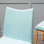 Chaise de salle à manger en tissu de style Mid-Century (lot de 2)
