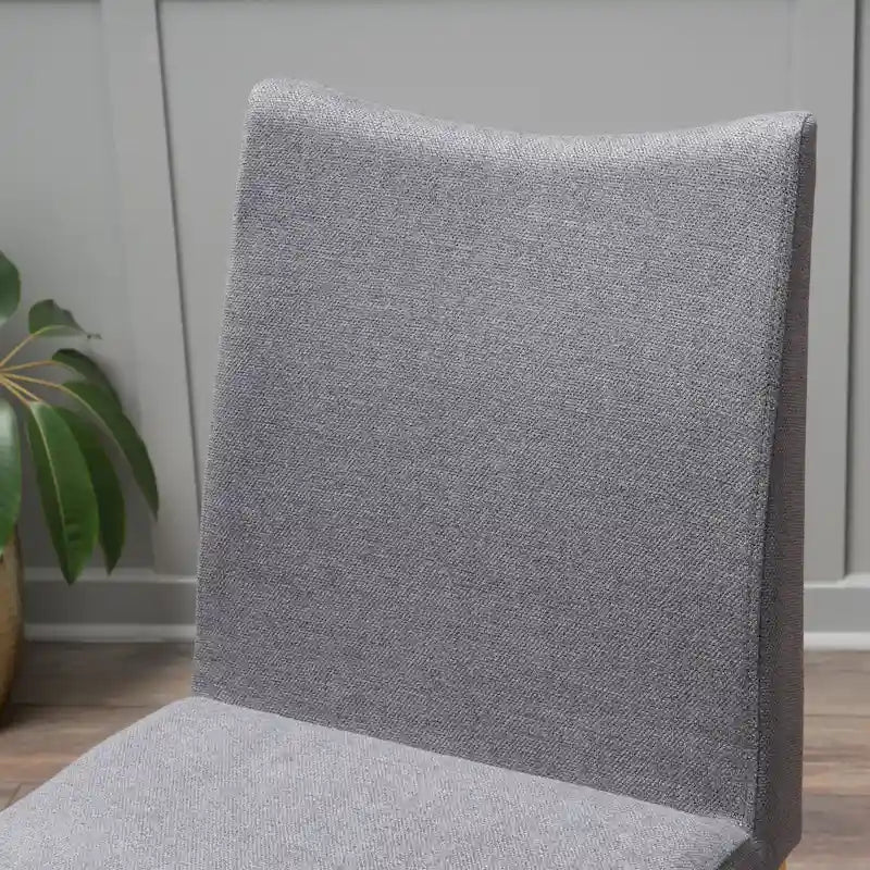 Chaise de salle à manger en tissu de style Mid-Century (lot de 2)
