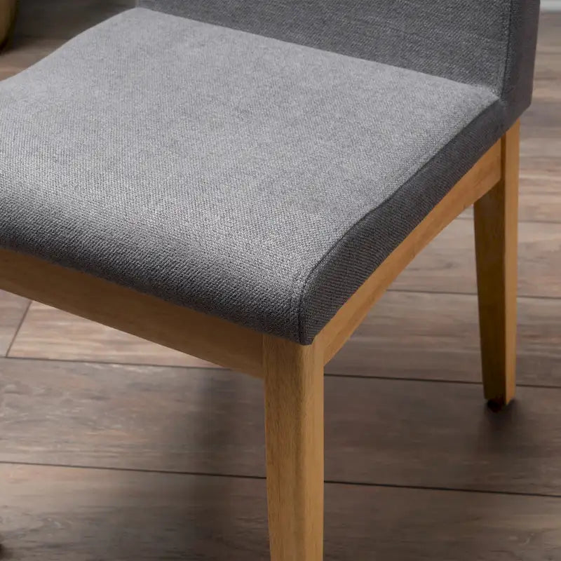Chaise de salle à manger en tissu de style Mid-Century (lot de 2)