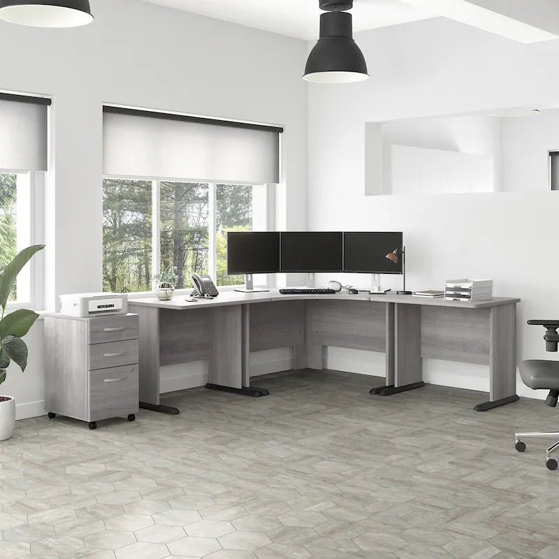 Un bureau d'angle informatique 48W