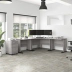 Un bureau d'angle informatique 48W