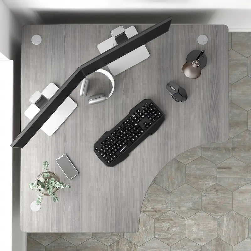 Un bureau d'angle informatique 48W