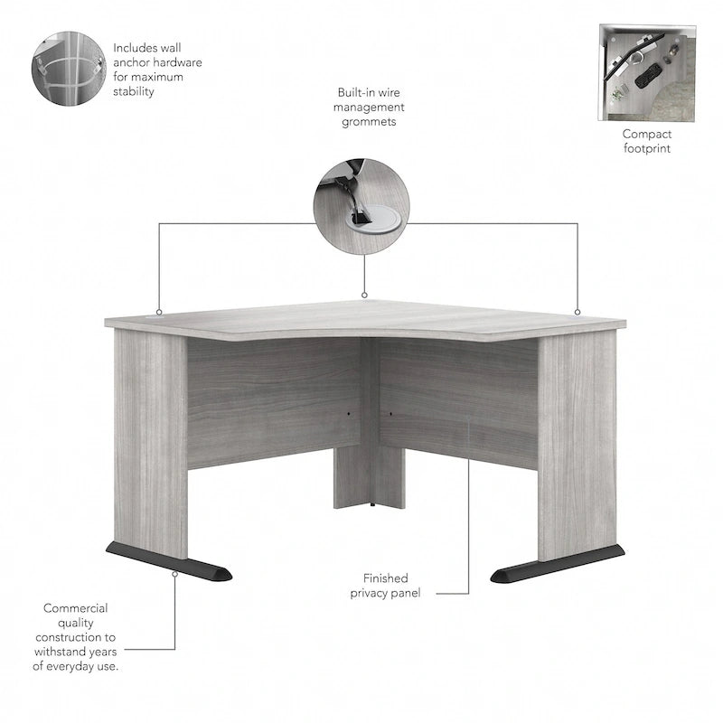 Un bureau d'angle informatique 48W