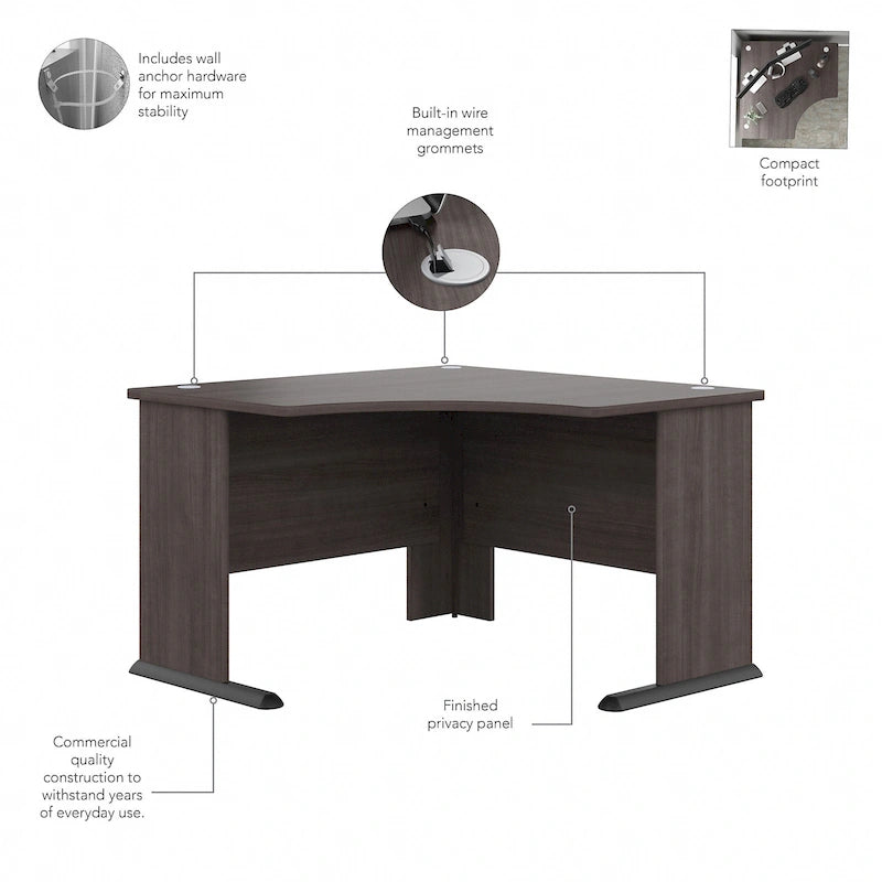 Un bureau d'angle informatique 48W