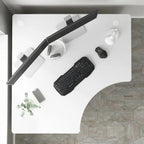 Un bureau d'angle informatique 48W