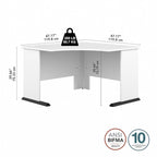 Un bureau d'angle informatique 48W