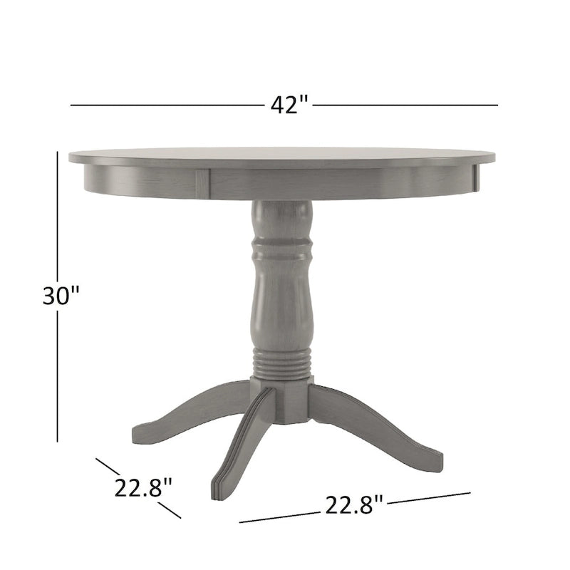 Table à manger à pied central