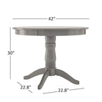 Table à manger à pied central