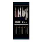 35.9 Armoire double ouverte moderne avec 2 tringles de suspension