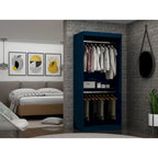 35.9 Armoire double ouverte moderne avec 2 tringles de suspension