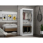 35.9 Armoire double ouverte moderne avec 2 tringles de suspension