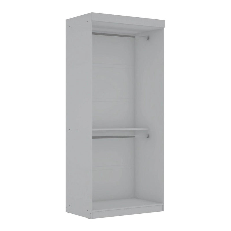 35.9 Armoire double ouverte moderne avec 2 tringles de suspension