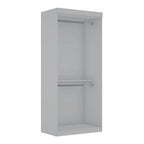 35.9 Armoire double ouverte moderne avec 2 tringles de suspension