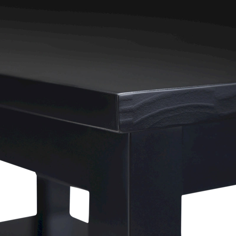 TABLE D'APPOINT ÉTROITE RECTANGULAIRE TRANSITIONNELLE EN BOIS MASSIF de 14 POUCES de Large - 14 Pouces de large