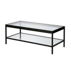Table basse en métal et verre
