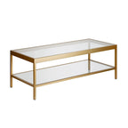 Table basse en métal et verre