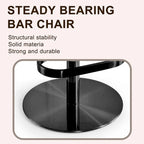Tabouret de bar en velours réglable en hauteur et pivotant