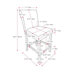 Tabouret de bar rembourré hauteur comptoir 63,5 cm