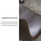 Chaise de salle à manger en similicuir (lot de 2)