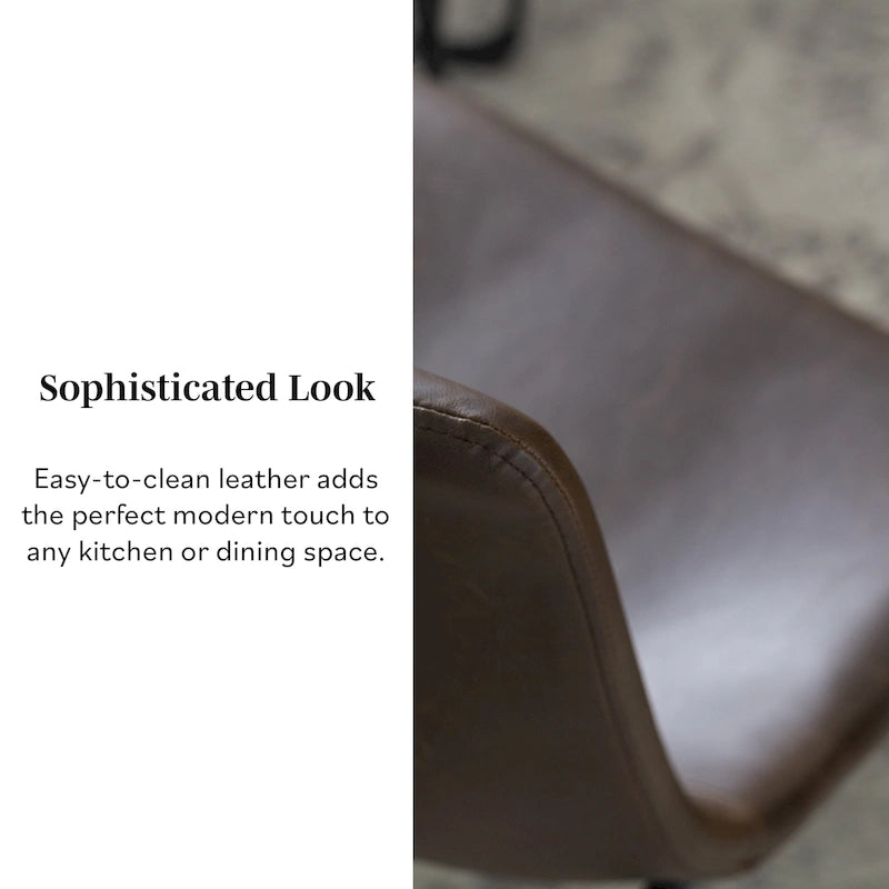 Chaise de salle à manger en similicuir (lot de 2)