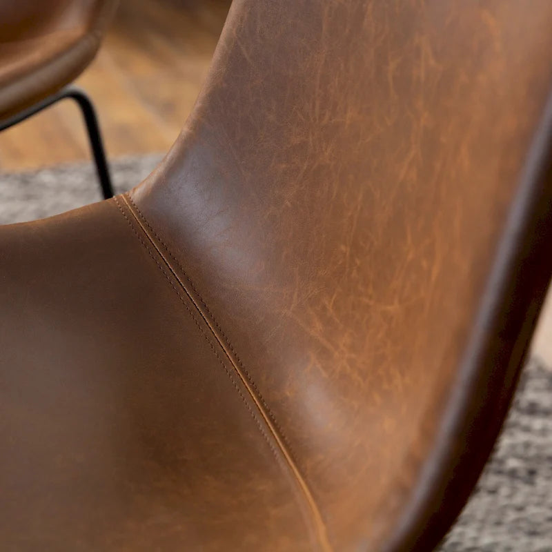 Chaise de salle à manger en similicuir (lot de 2)