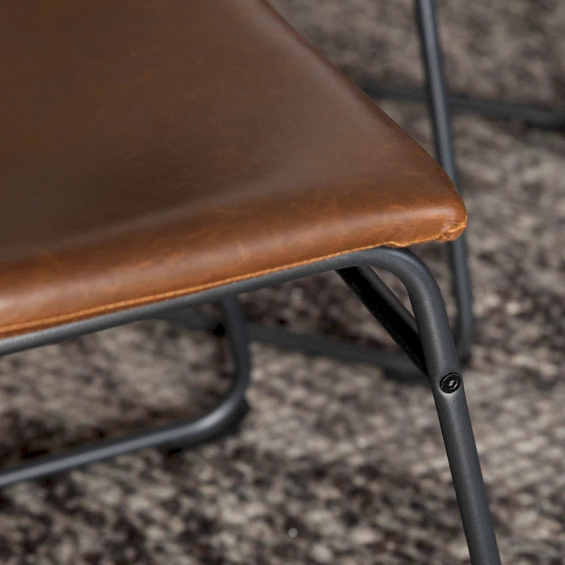 Chaise de salle à manger en similicuir (lot de 2)