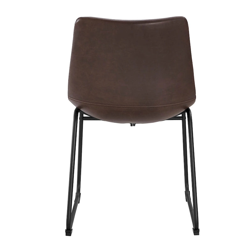 Chaise de salle à manger en similicuir (lot de 2)
