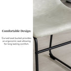 Chaise de salle à manger en similicuir (lot de 2)