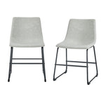 Chaise de salle à manger en similicuir (lot de 2)