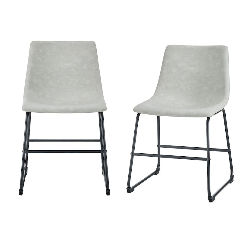 Chaise de salle à manger en similicuir (lot de 2)