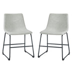 Chaise de salle à manger en similicuir (lot de 2)