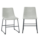 Chaise de salle à manger en similicuir (lot de 2)