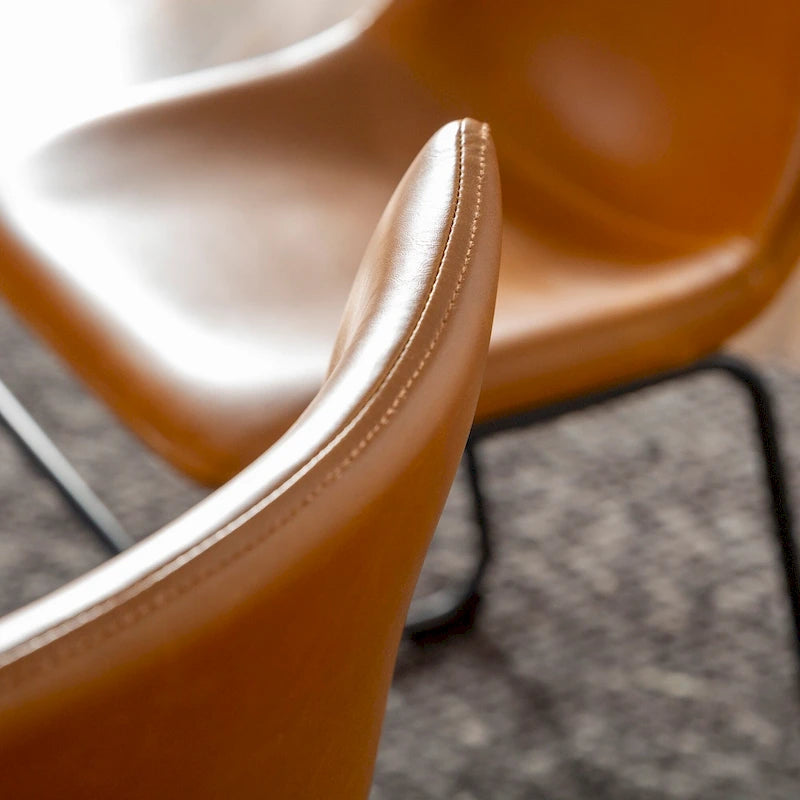 Chaise de salle à manger en similicuir (lot de 2)