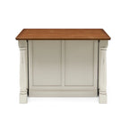 Îlot de cuisine en bois blanc cassé par - 48 x 36 x 25