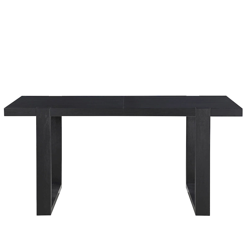 Table de salle à manger à hauteur de comptoir moderne en charbon de bois