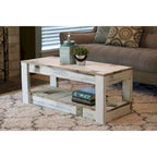 Table basse de ferme originale faite à la main en bois de récupération