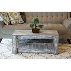 Table basse de ferme originale faite à la main en bois de récupération
