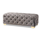 Banc ottoman en velours