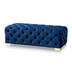 Banc ottoman en velours