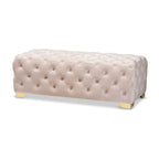 Banc ottoman en velours